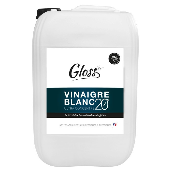GLOSS Spray 750 ml Gel Vinaigre Blanc détartre et fait briller